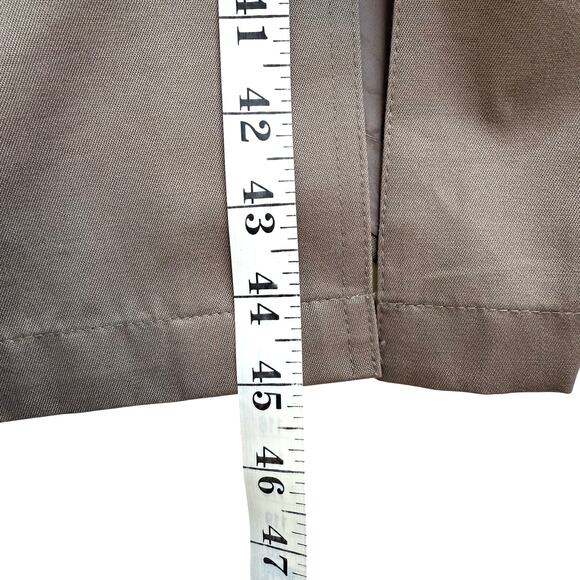 VTG London Fog Towne Trench Coat Mens 38 Short Khaki Brown Belted Lined Classic - Picture 6 of 9